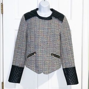 Bernardo Collections Chic Tweed Moto Jacke…